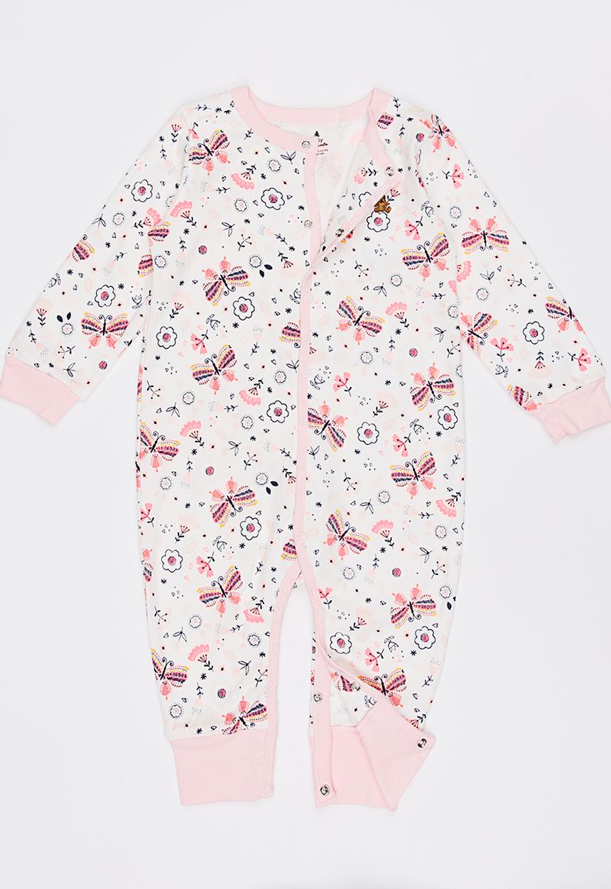 Pop Candy - Printed Sleepsuit Mid Pink