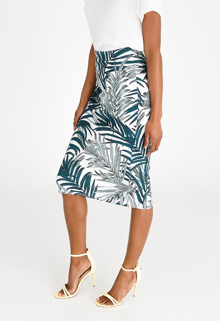edit - High Waist Pencil Skirt Multi-colour