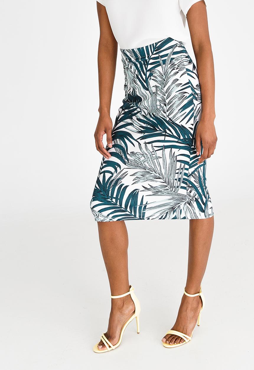 edit - High Waist Pencil Skirt Multi-colour