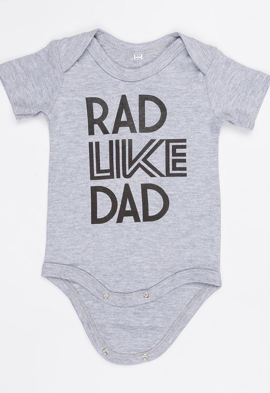 Funky Shop - Slogan Baby Grow Grey