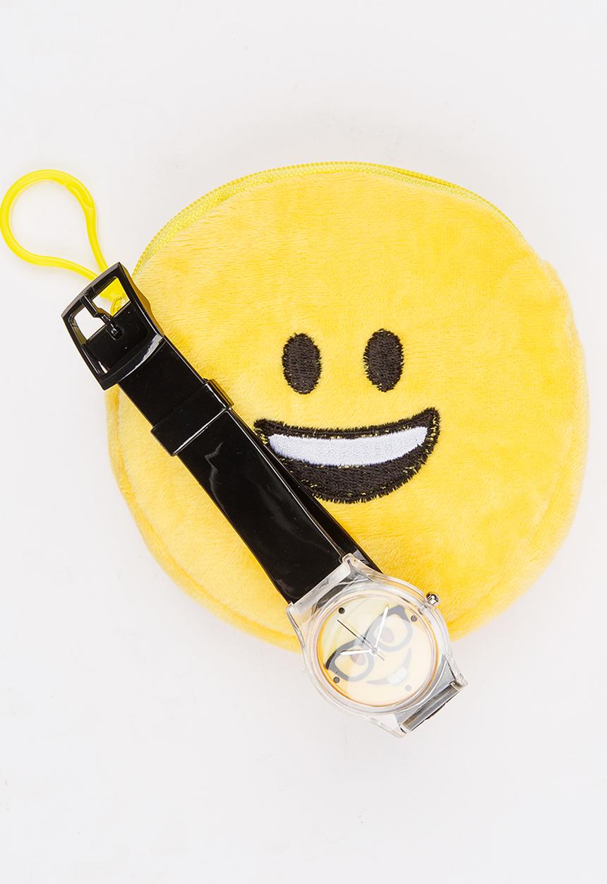 Cool Kids - Emoji Watch With Purse Multi-colour