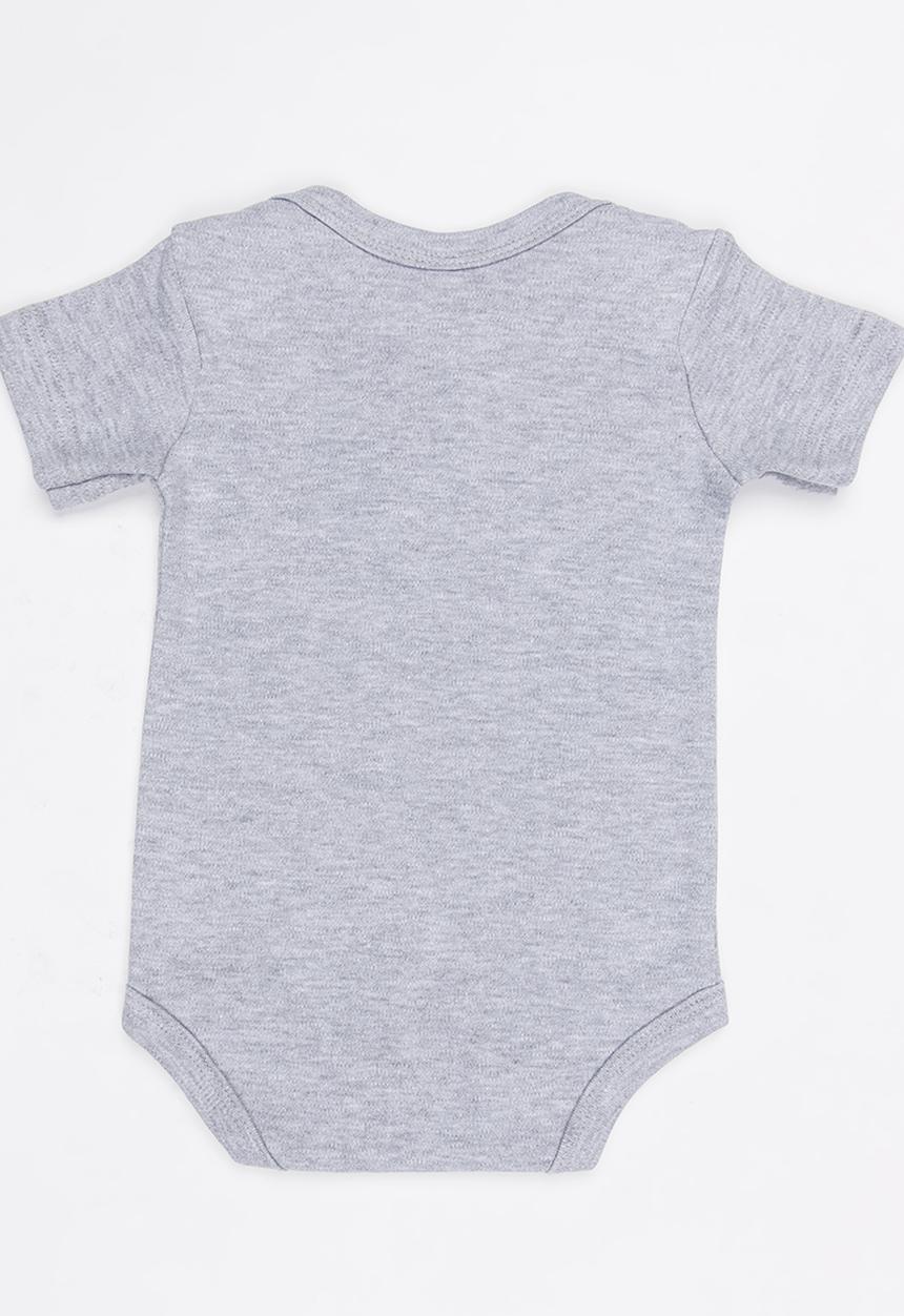 Funky Shop - Slogan Baby Grow Grey