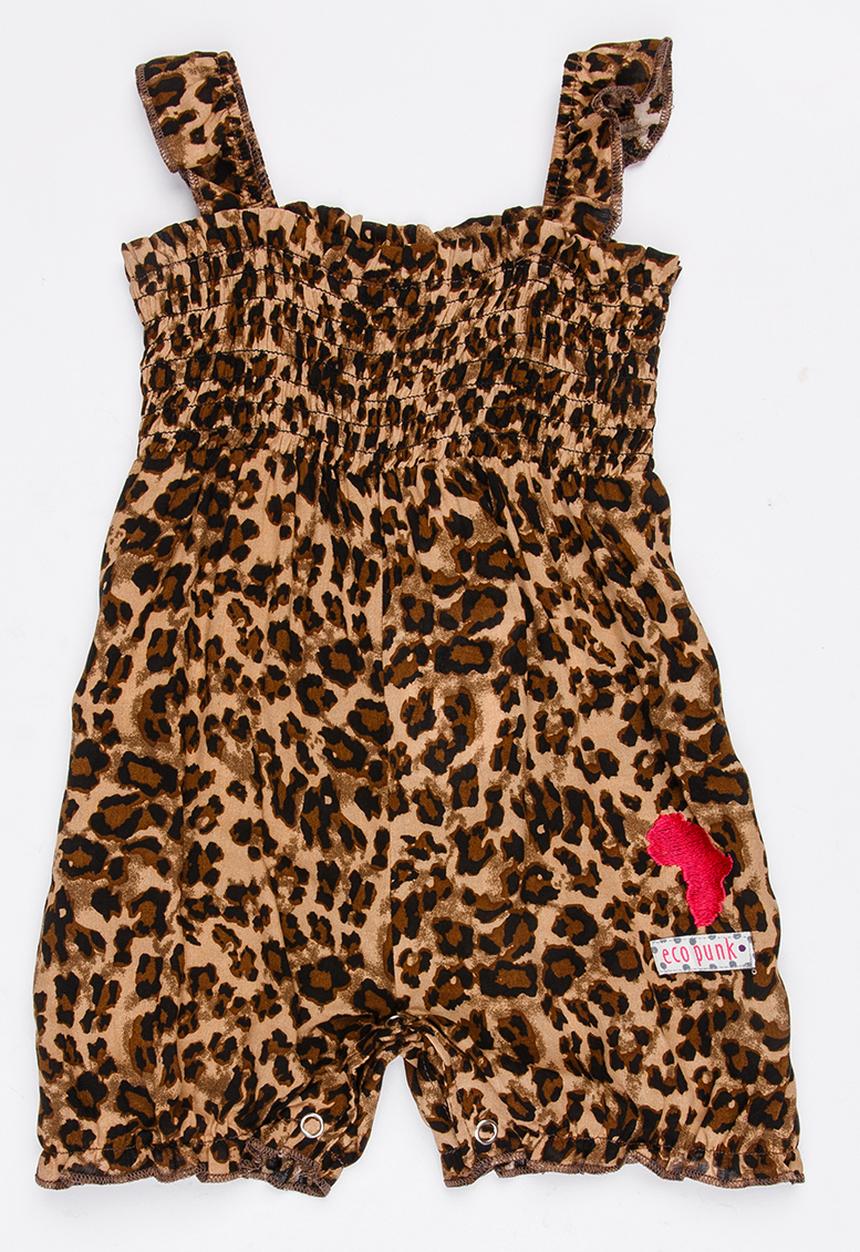 Eco Punk - Animal Print Romper Multi-colour