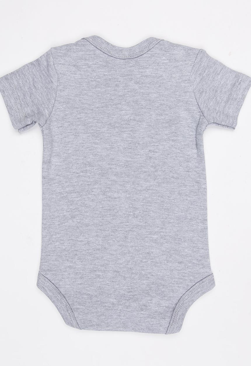 Funky Shop - Slogan Baby Grow Grey