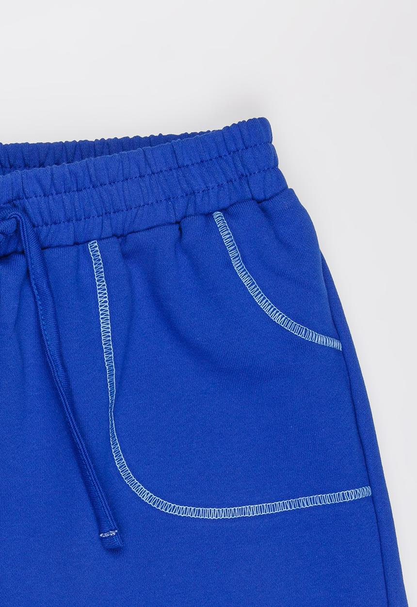 Rebel Republic - Knit Pull On Shorts Blue