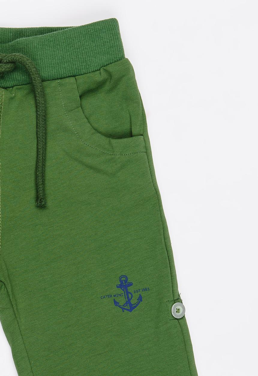 Pop Candy - Boys   Fleece Shorts Mid Green