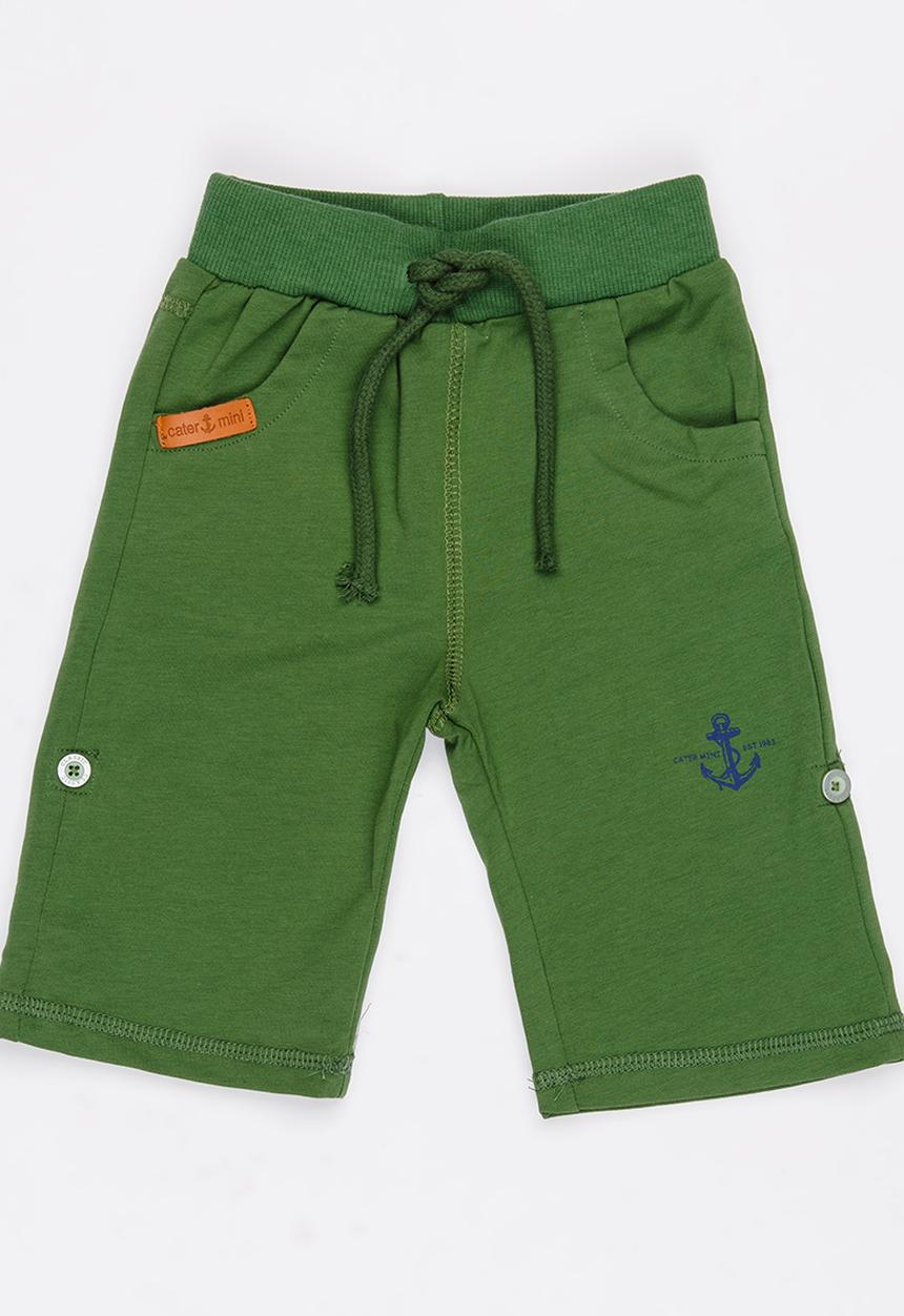 Pop Candy - Boys   Fleece Shorts Mid Green