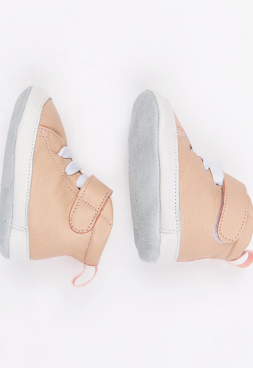 shooshoos - Cleveland High Top Sneaker Pale Pink