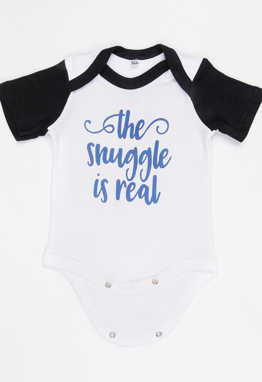 Funky Shop - Slogan Baby Grow Navy