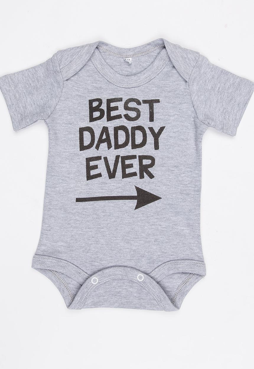 Funky Shop - Slogan Baby Grow Grey