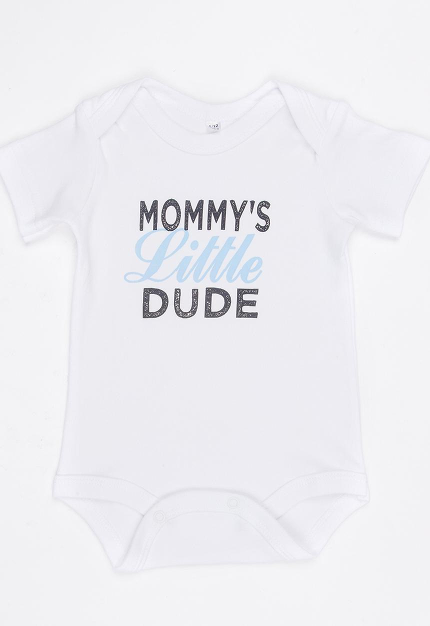 Funky Shop - Slogan Baby Grow White