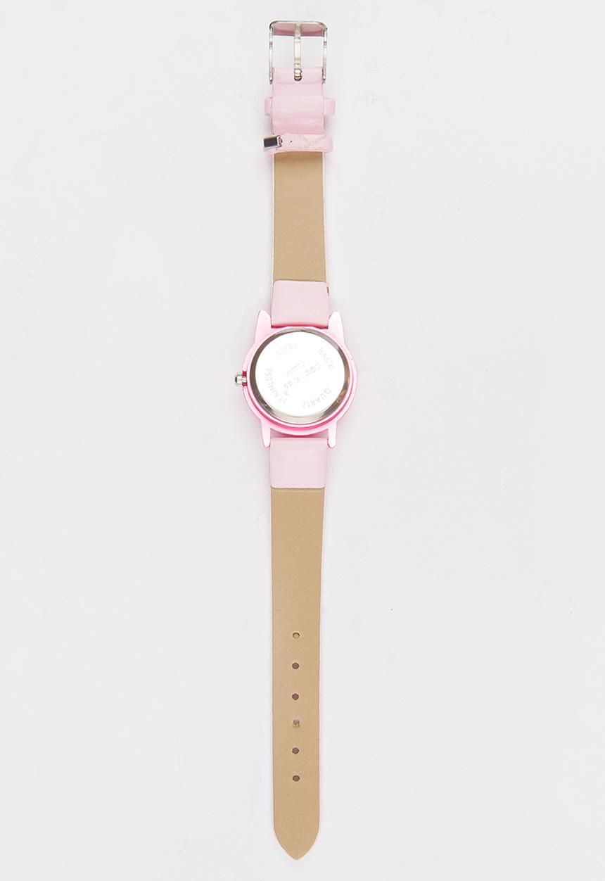 Cool Kids - Girls Kitty Watch Mid Pink