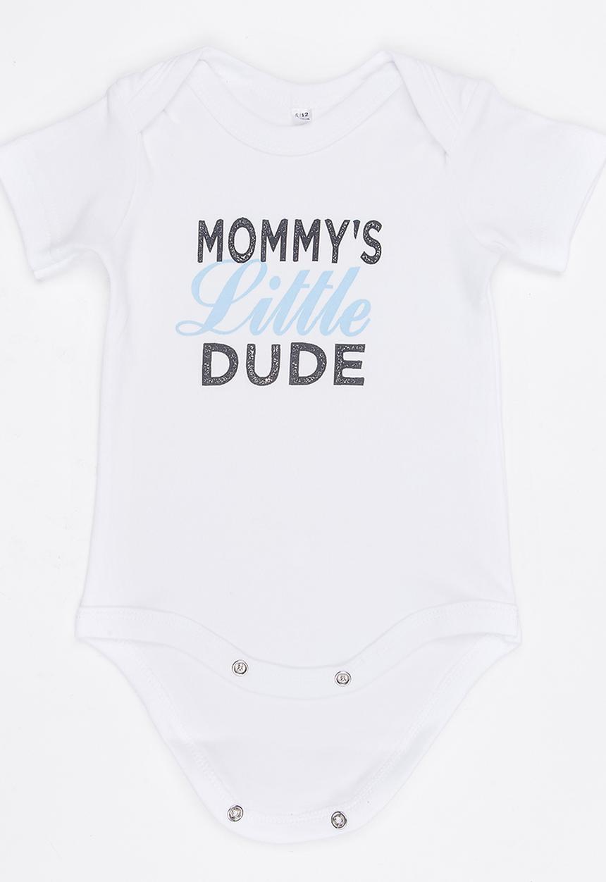 Funky Shop - Slogan Baby Grow White