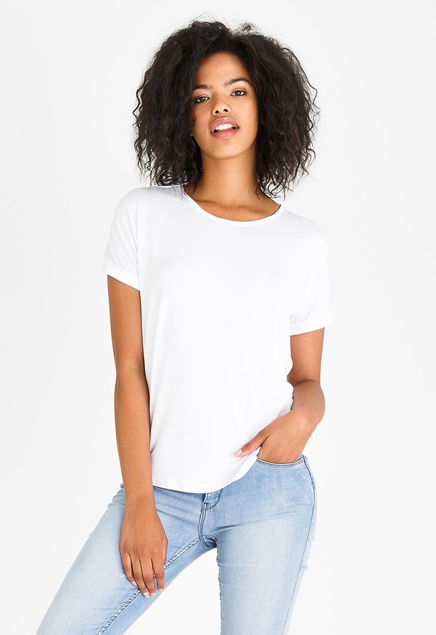 Kate Jordan - Satin Combo Top White