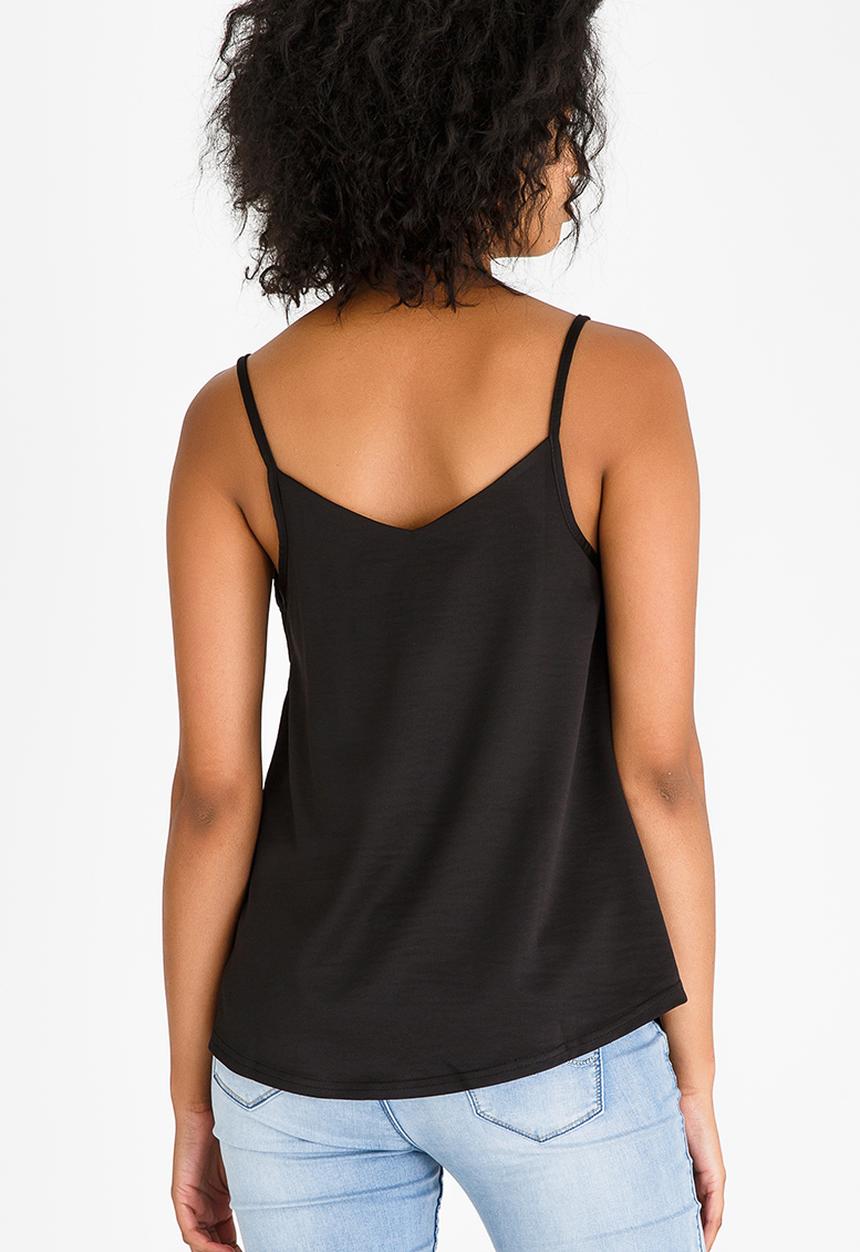 Kate Jordan - Mesh Inset Cami Black
