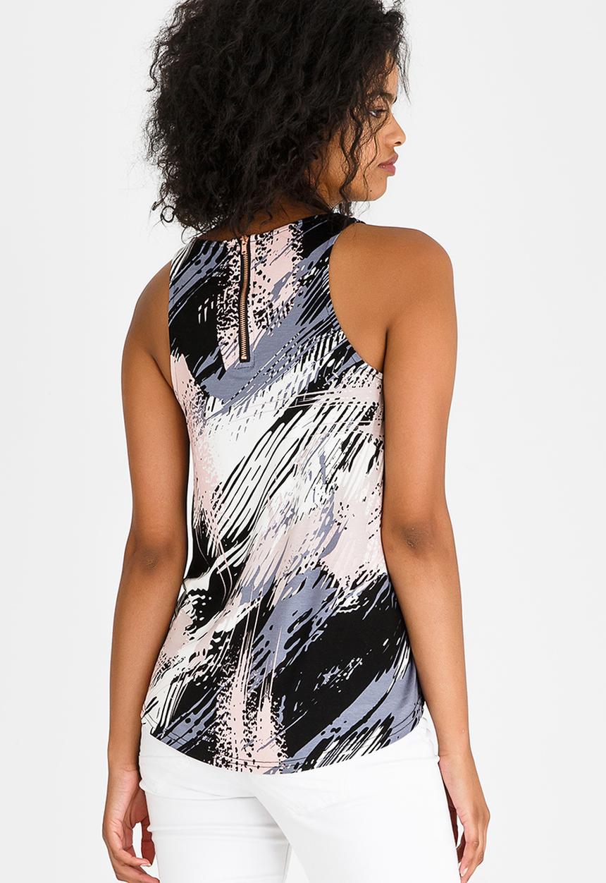 Kate Jordan - Rose Gold Zip Vest Multi-colour