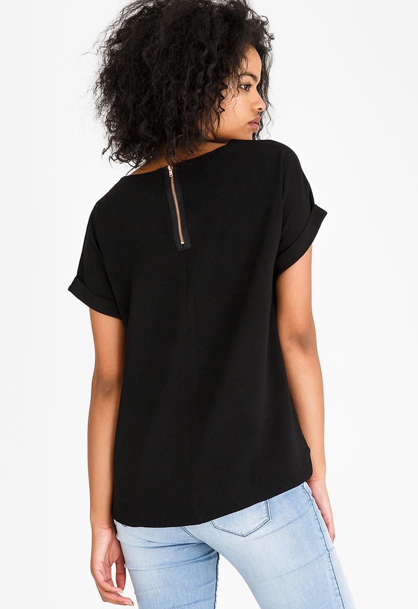 Kate Jordan - Rose Gold Zip Top Black
