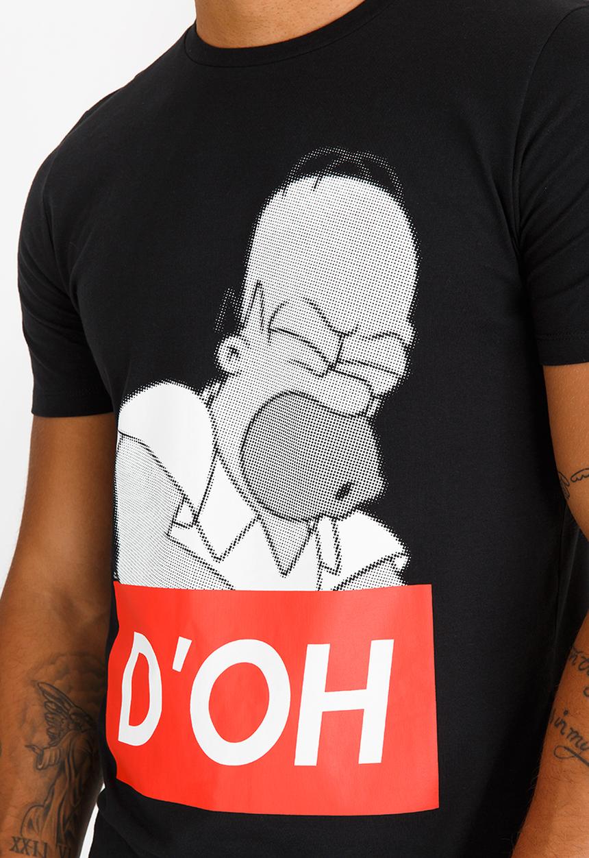Jack & Jones - Simpsons Crew Neck Tee Black