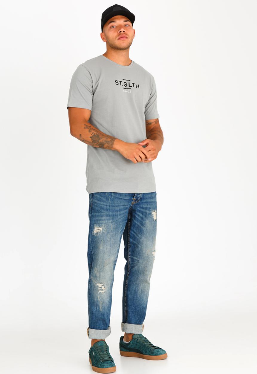 St Goliath - Phyfe Crew Neck Tee Grey