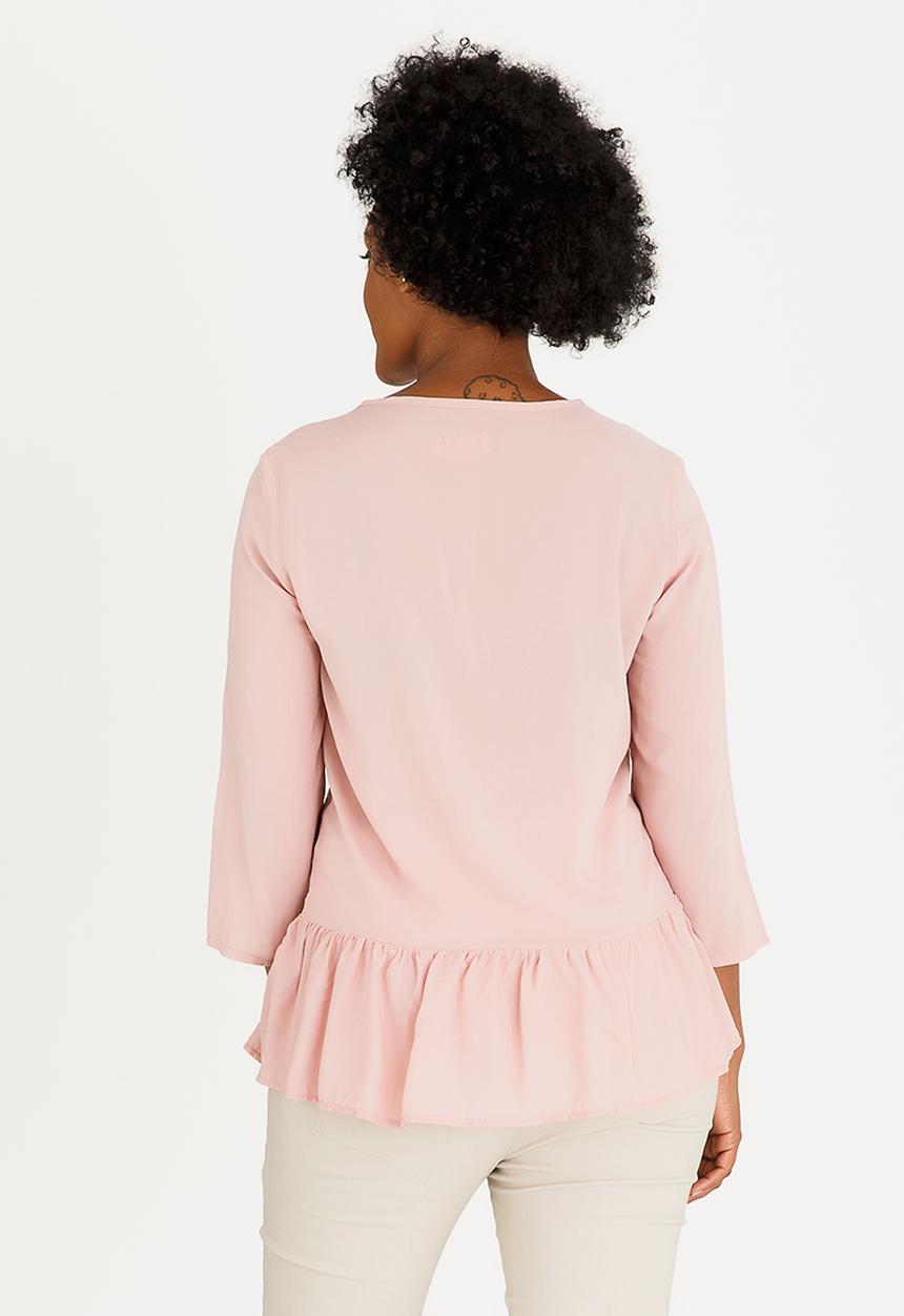 edit Maternity - V-neck Shirt Pale Pink