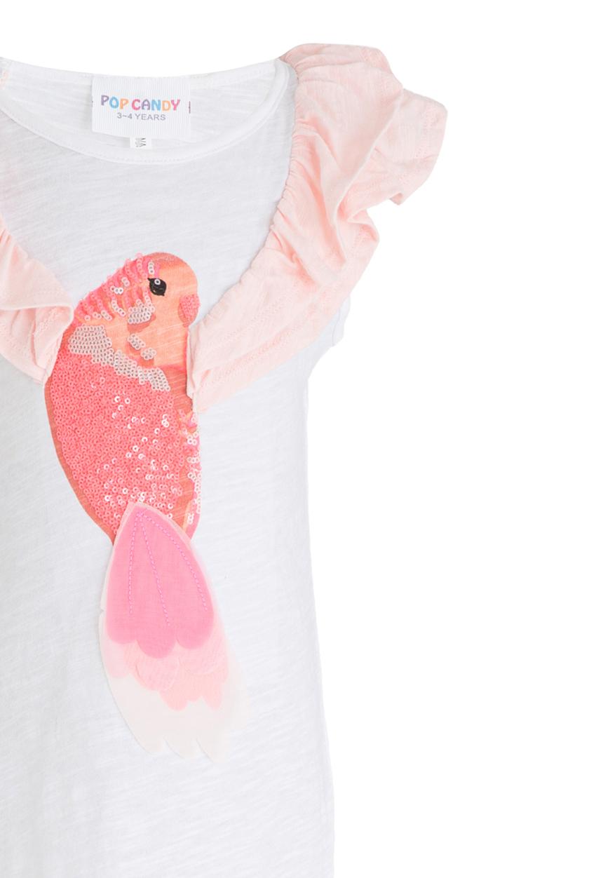 Pop Candy - Girls Printed Tee White