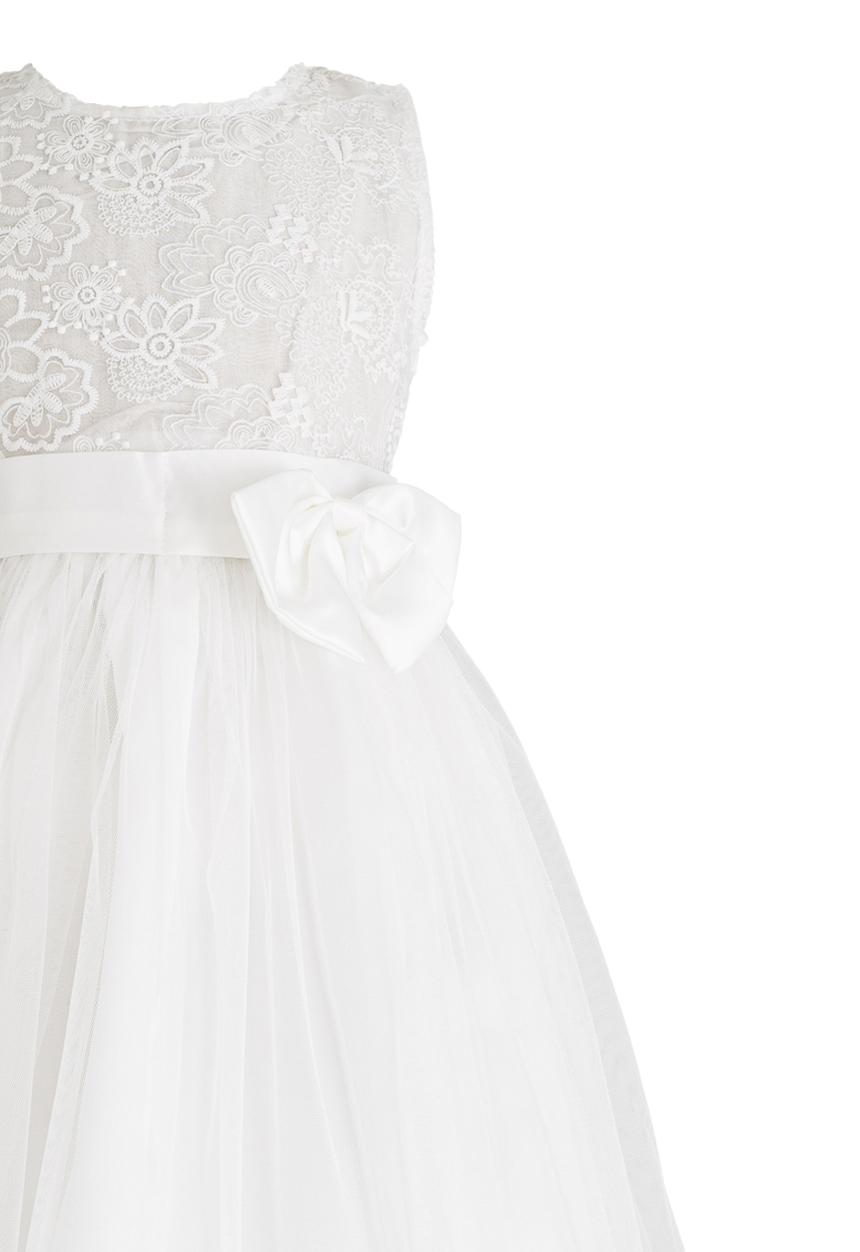 Pop Candy - Satin Bow Dress Cream