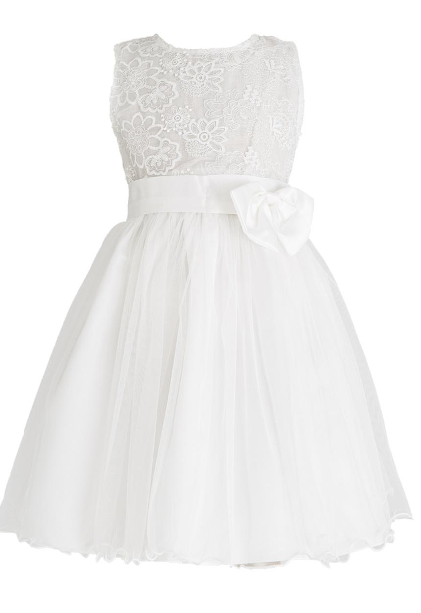 Pop Candy - Satin Bow Dress Cream