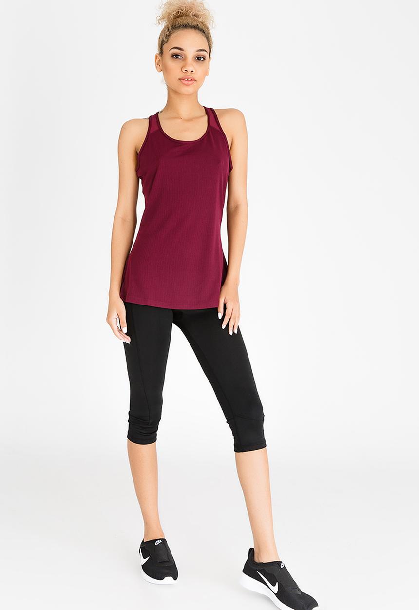 Nike - Nike Womens Stylized Tank Top Burgundy