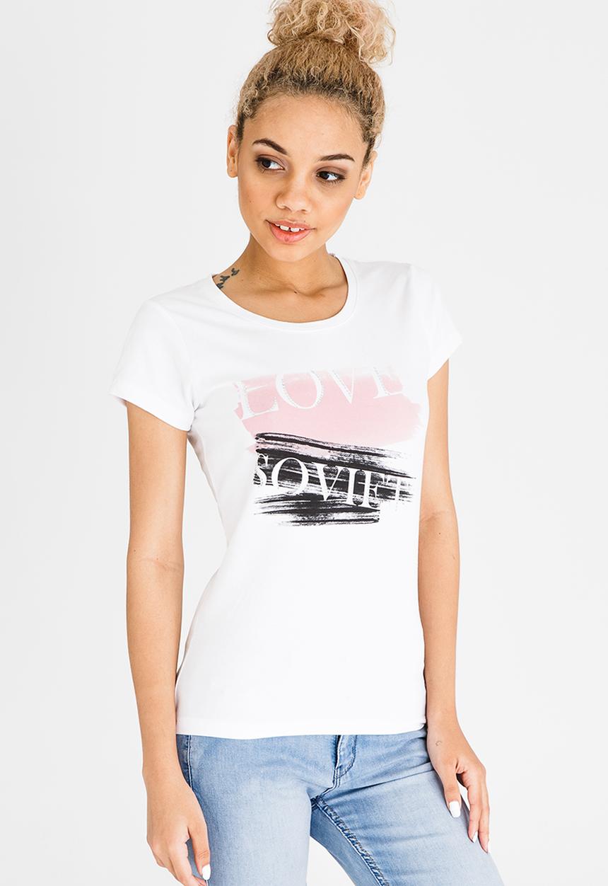 SOVIET - Campbell Crew Neck Tee White