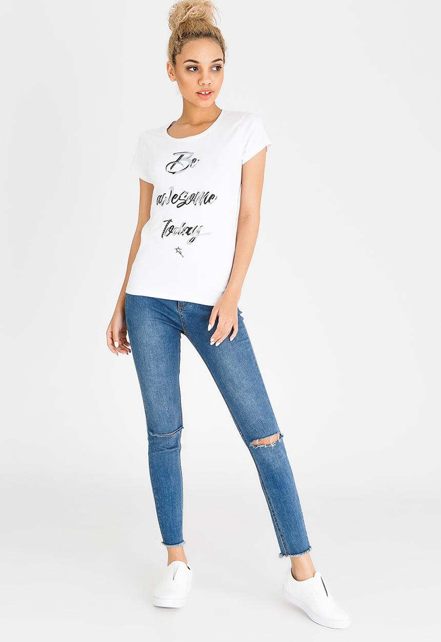 SOVIET - Casey Crew Neck Tee White