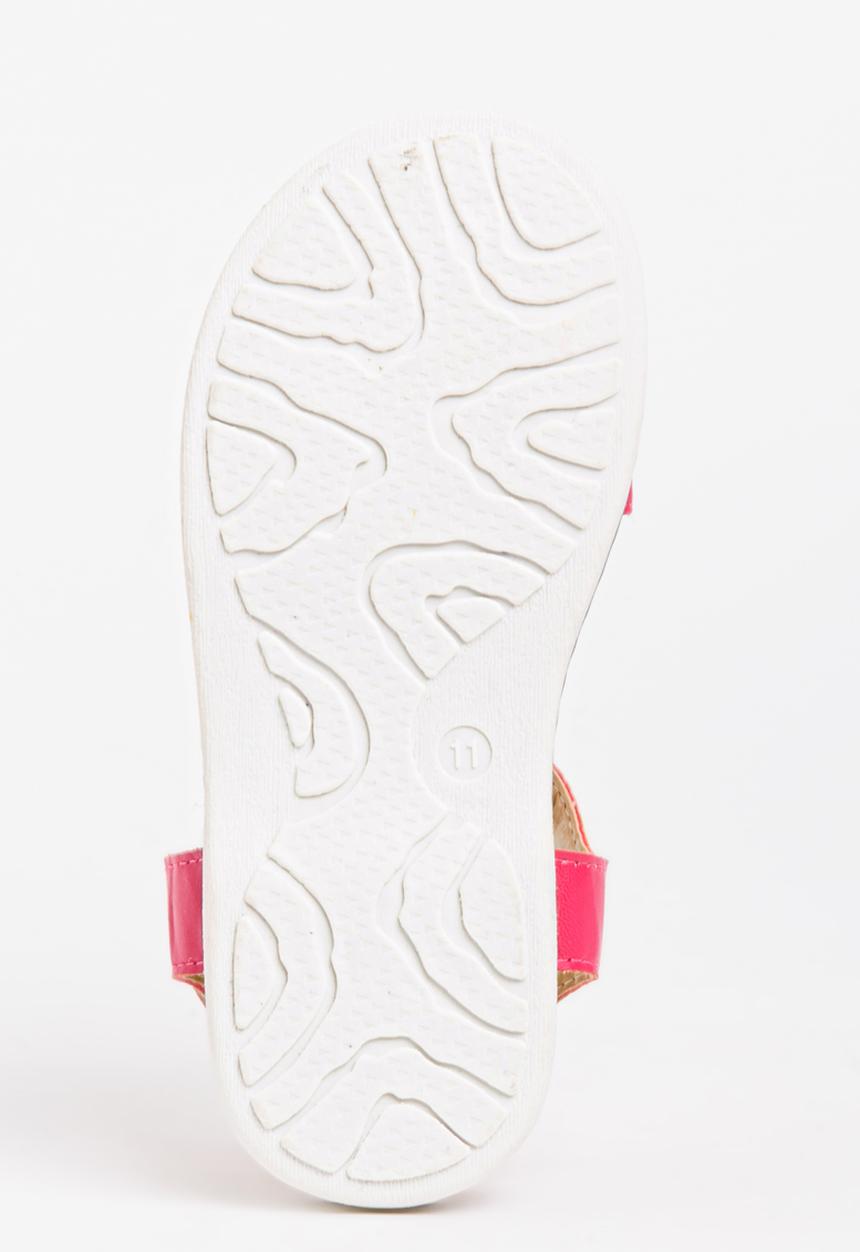 Foot Focus - Girls PU Sandal Dark Pink