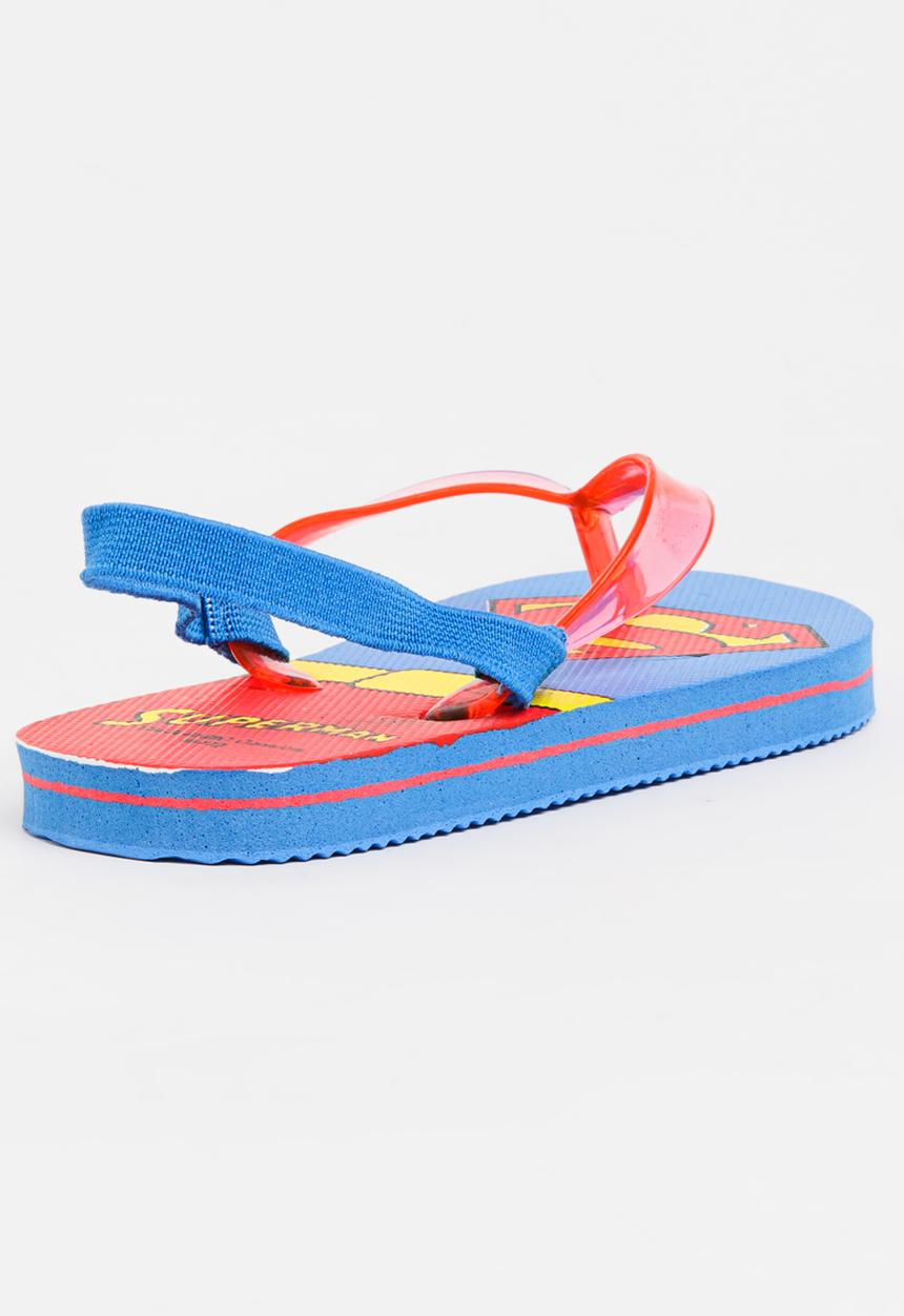 Character Fashion - Superman Flip Flops Multi-colour