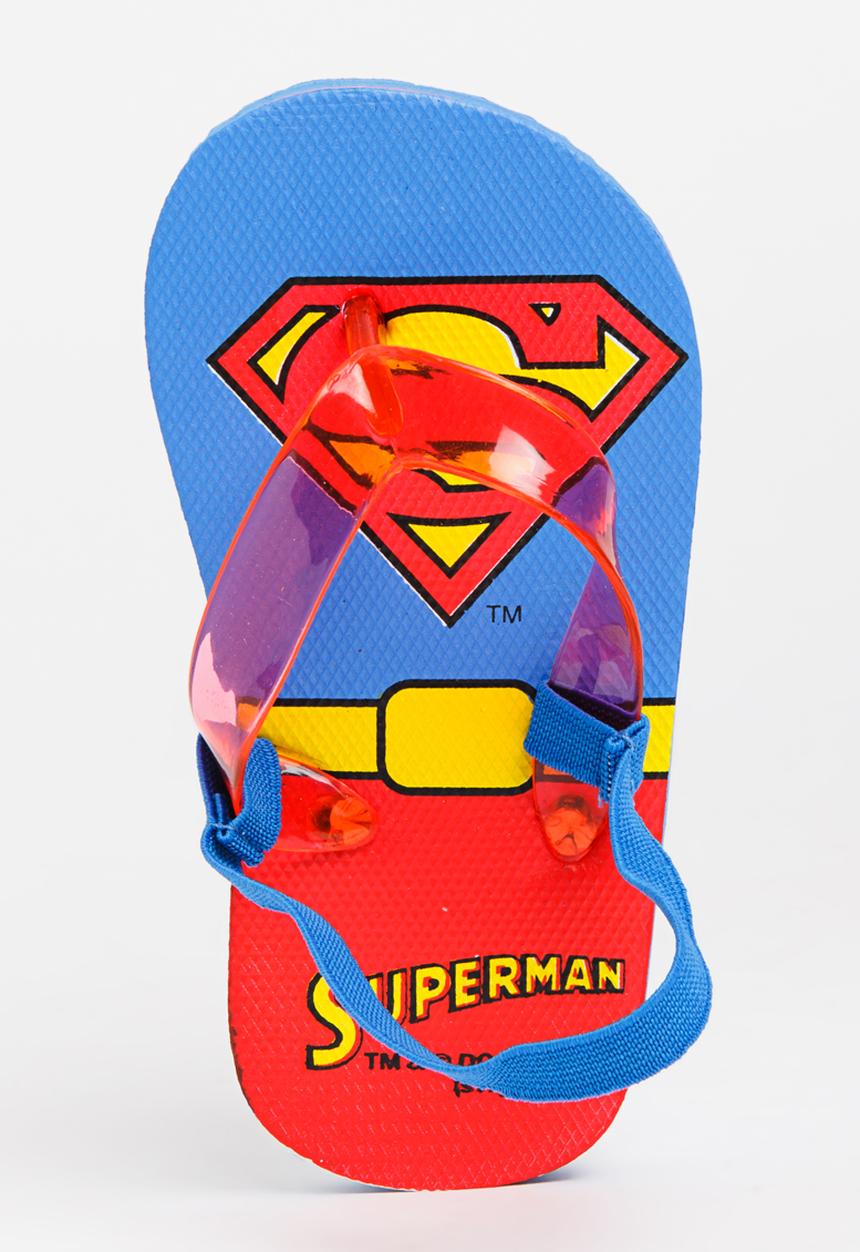 Character Fashion - Superman Flip Flops Multi-colour