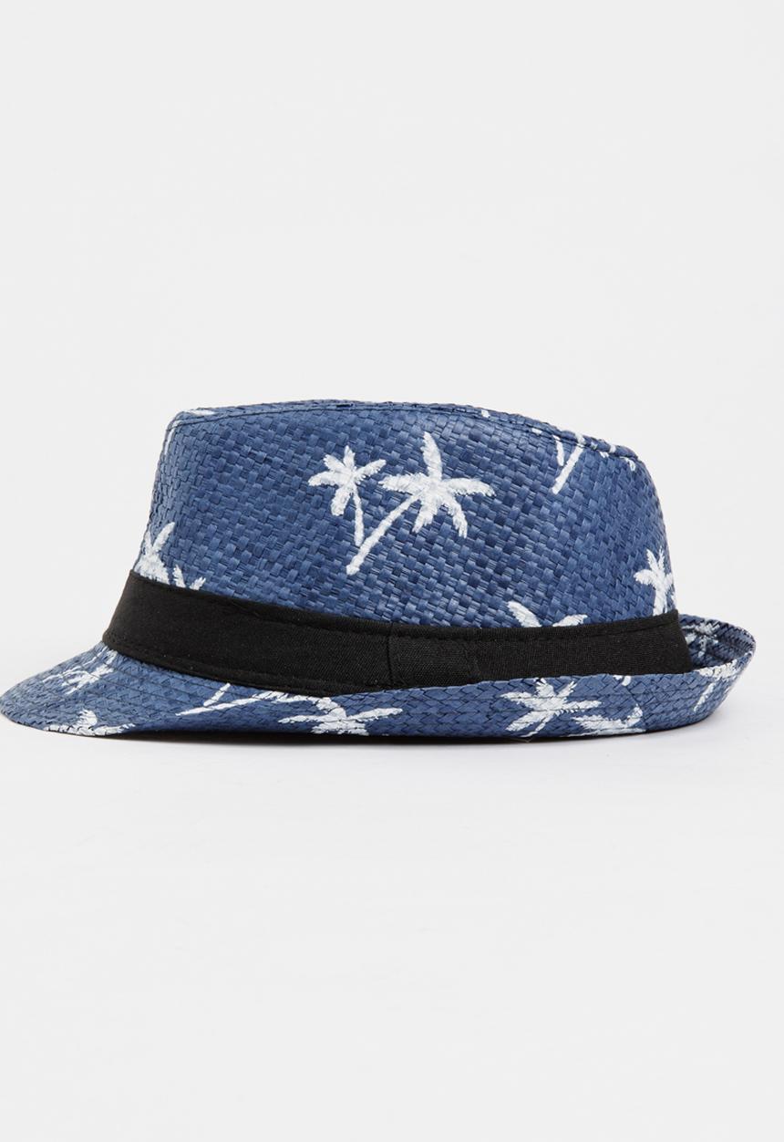 Pop Candy - Boys Printed Fedora Navy