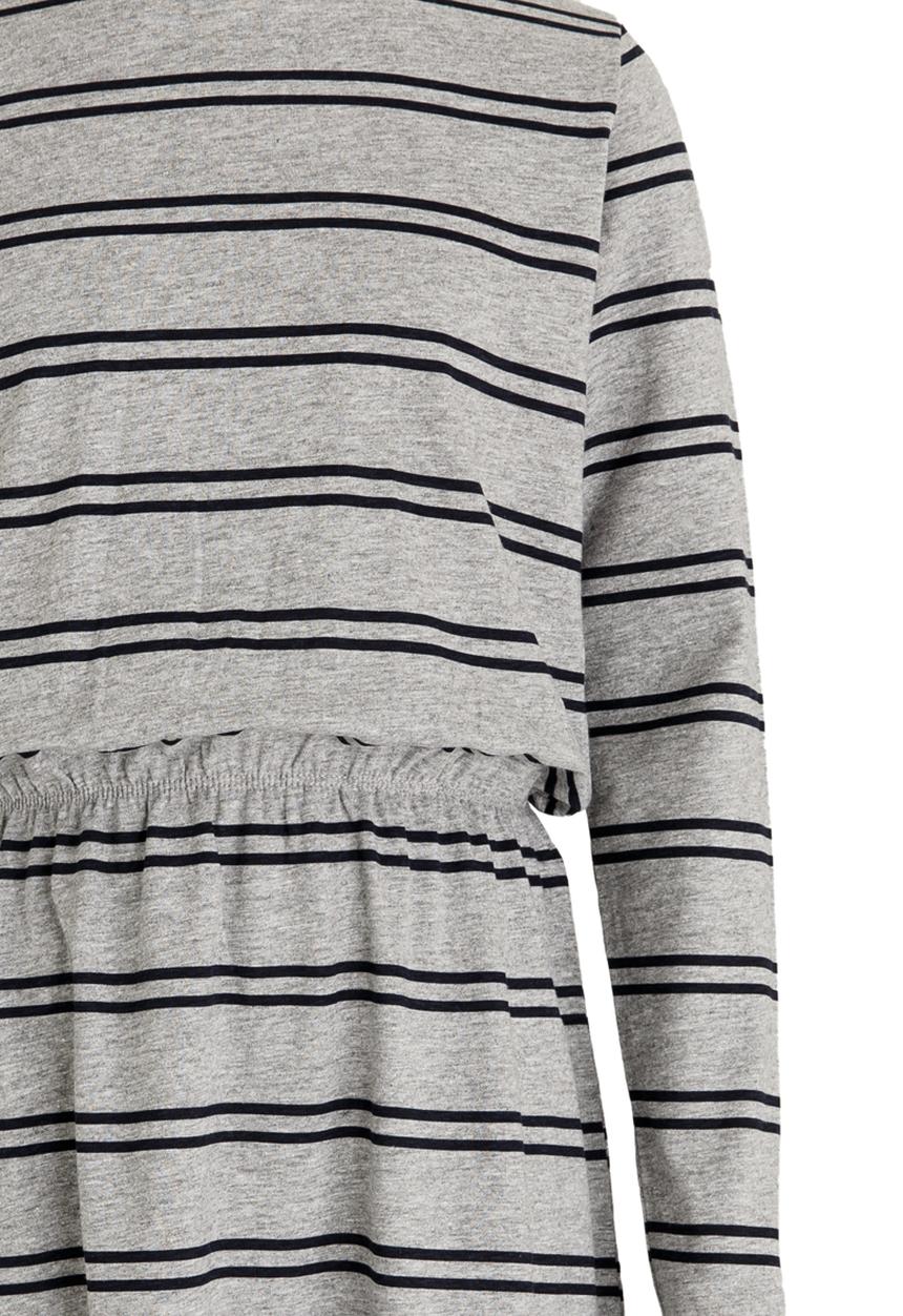 Name It - Stripe  Dress Grey Melange