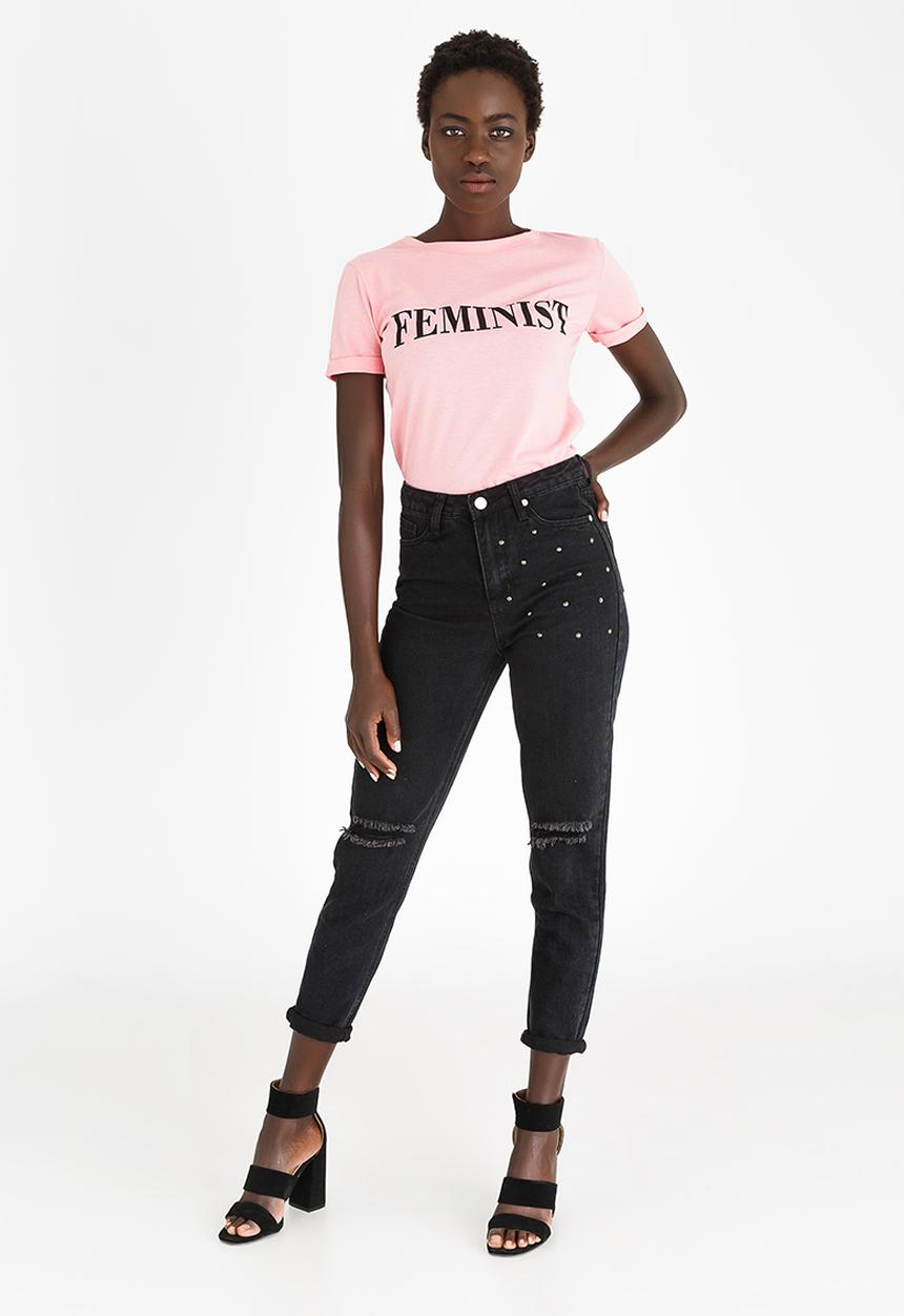 STYLE REPUBLIC - Feminist T-shirt Pale Pink