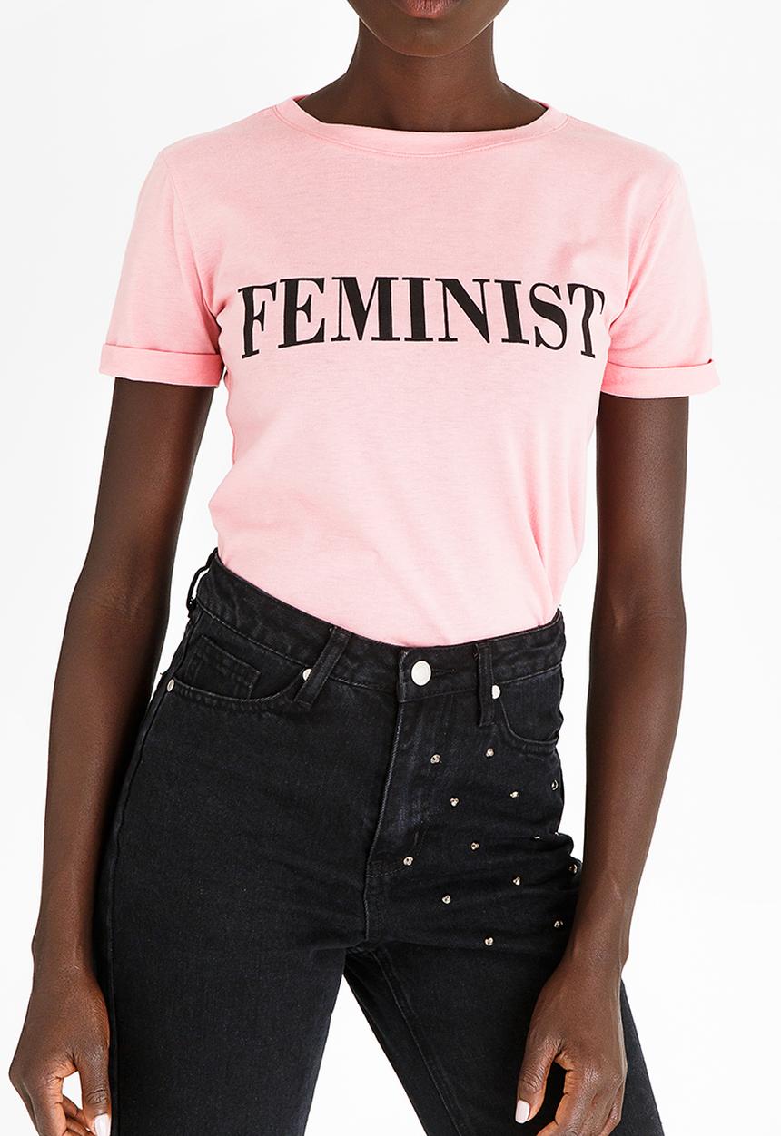 STYLE REPUBLIC - Feminist T-shirt Pale Pink