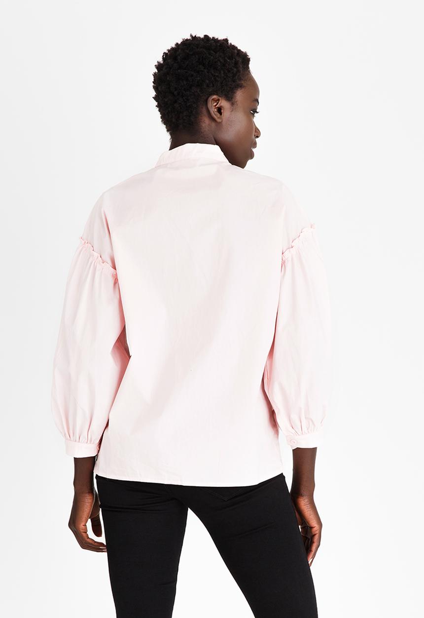 STYLE REPUBLIC - Embroidered Shirt Pale Pink