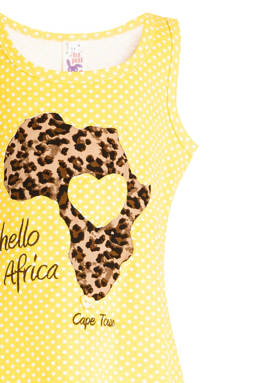 Eco Punk - Girls Hello Africa Vest Multi-colour