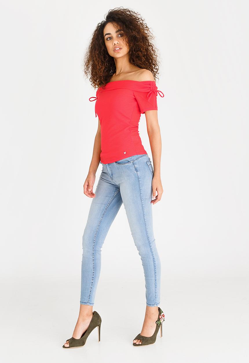 SISSY BOY - Off Shoulder Top Red