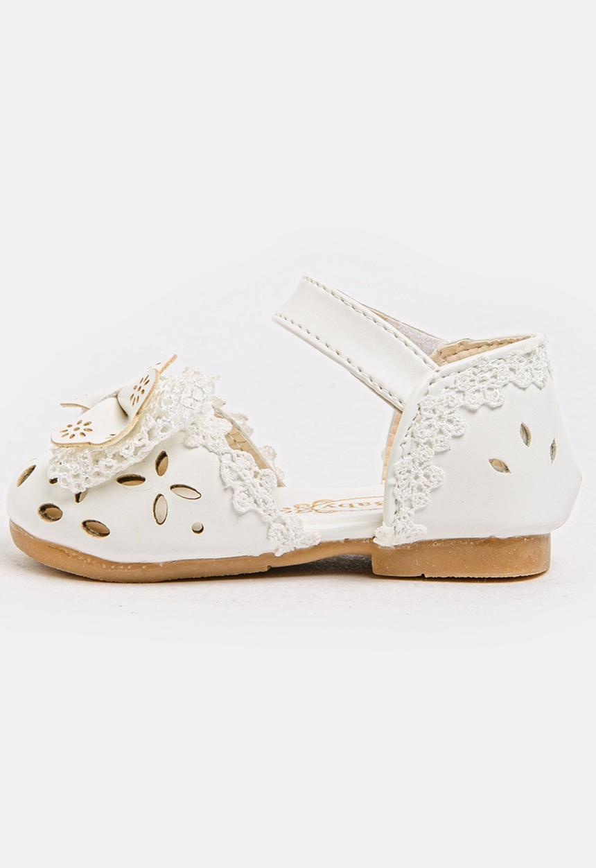 Pop Candy - Girls Cut out Pump White