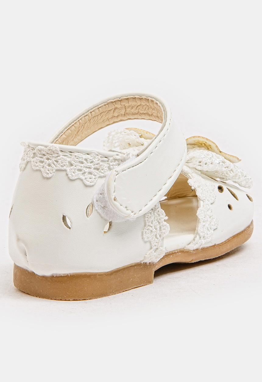 Pop Candy - Girls Cut out Pump White