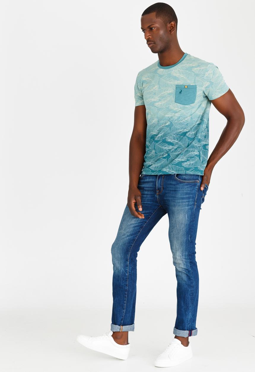 Polo Jeans Co. - Ombre Dip Dye T-Shirt Mid Green