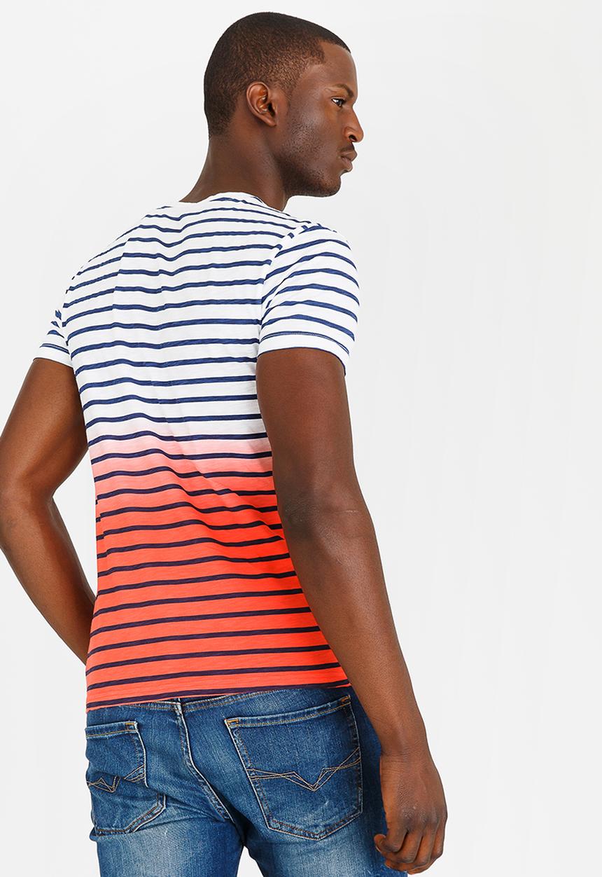 POLO - Ombre Stripe T Shirt White