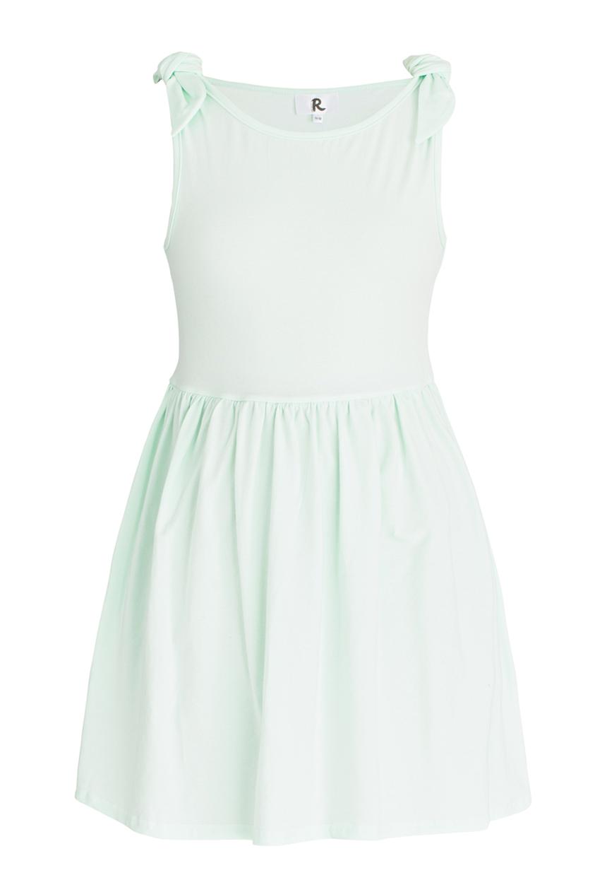 Rebel Republic - Mid Waist Dress  Shoulder Bow Mid Green