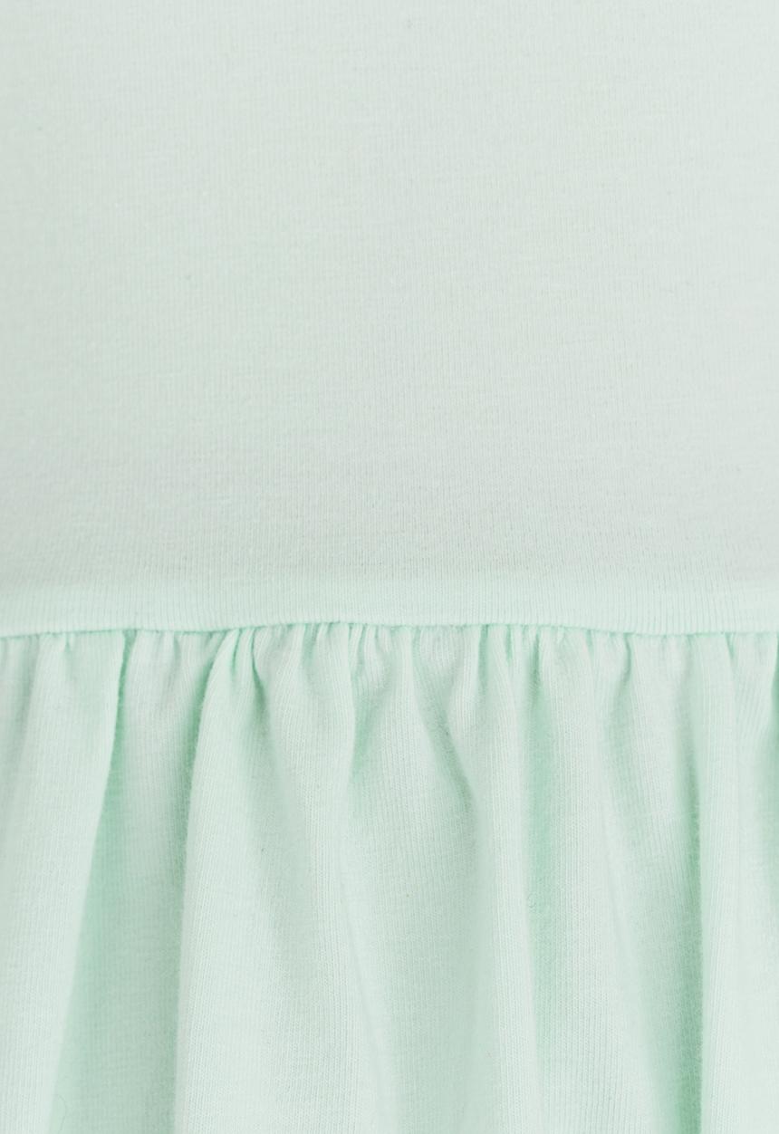 Rebel Republic - Mid Waist Dress  Shoulder Bow Mid Green