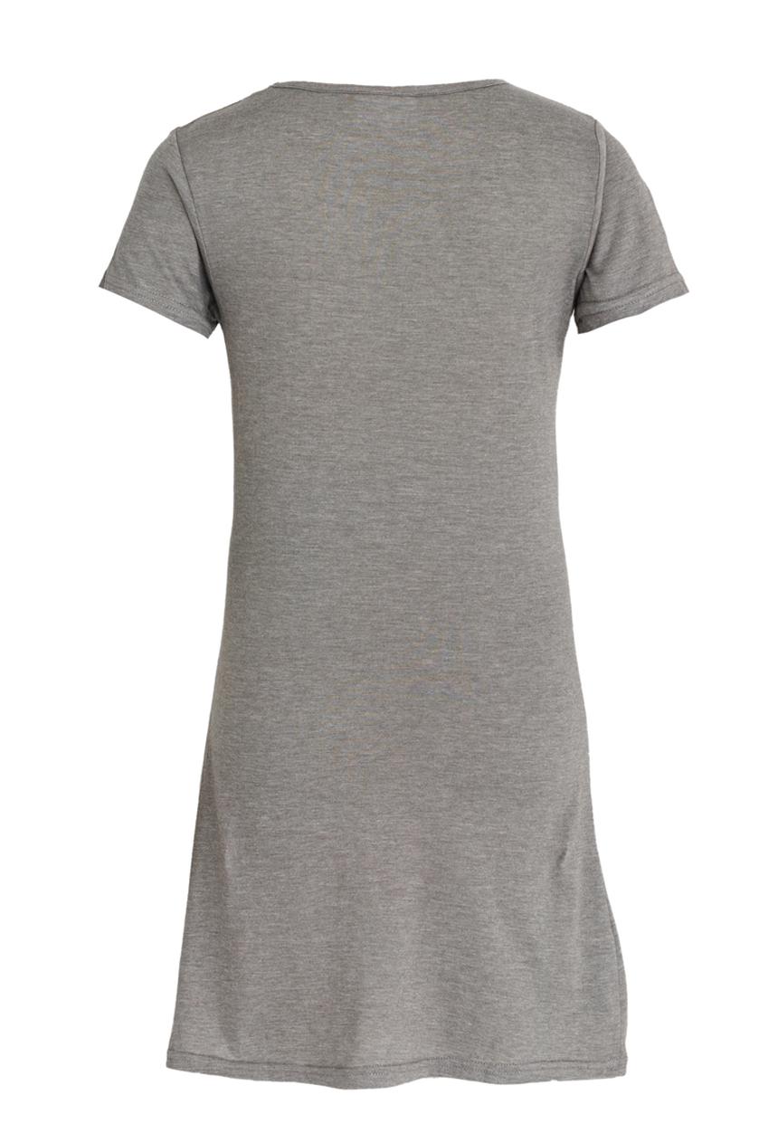 Rebel Republic - T-shirt Dress Grey