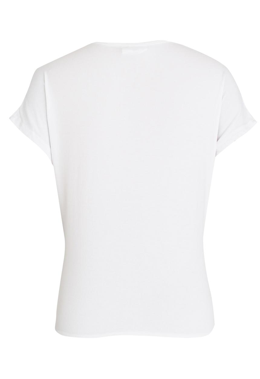Rebel Republic - Front Knot Top White