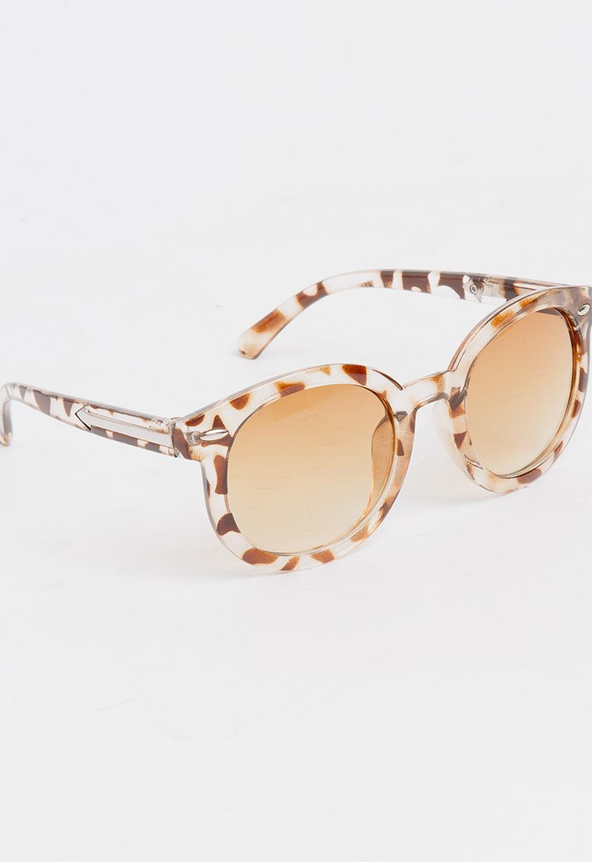 Pop Candy - Girls Round Sunglasses Brown