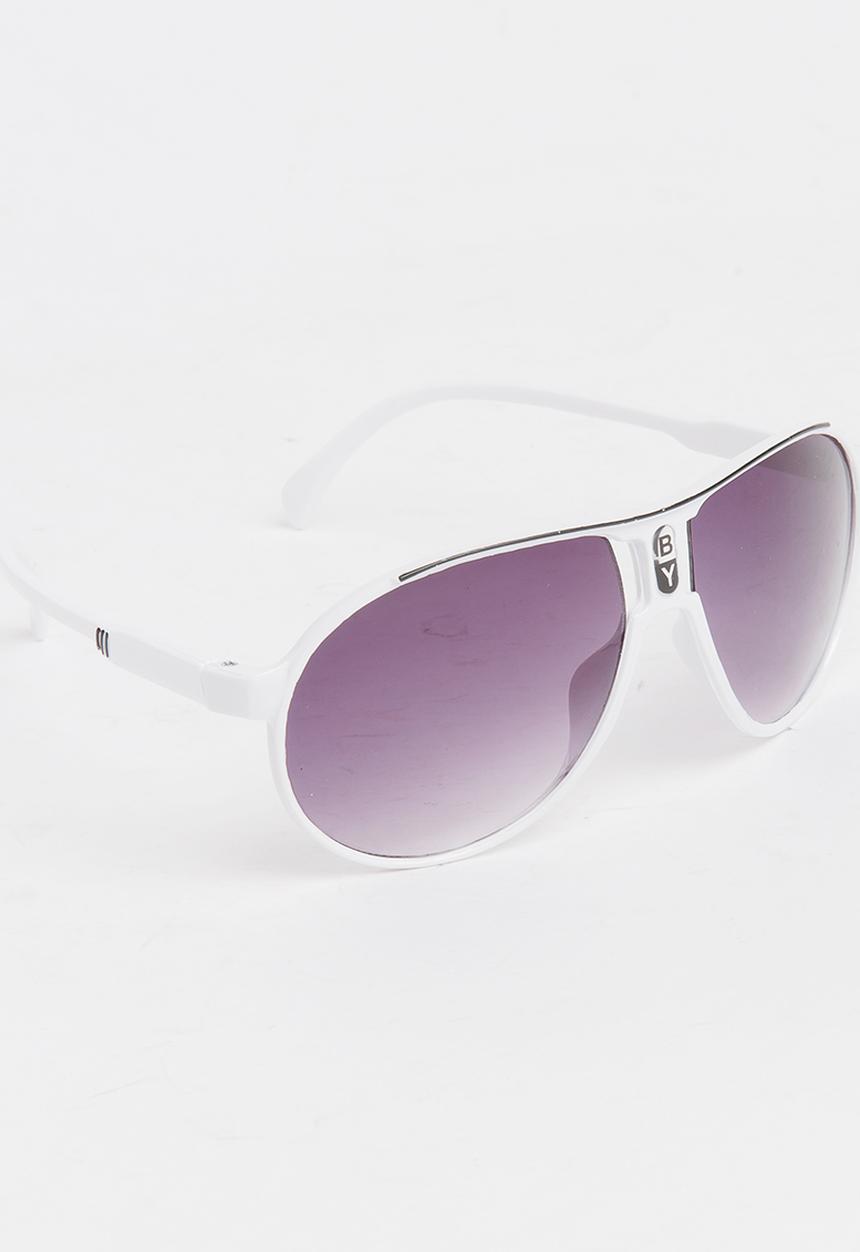 Pop Candy - Boys Plastic Sunglasses White